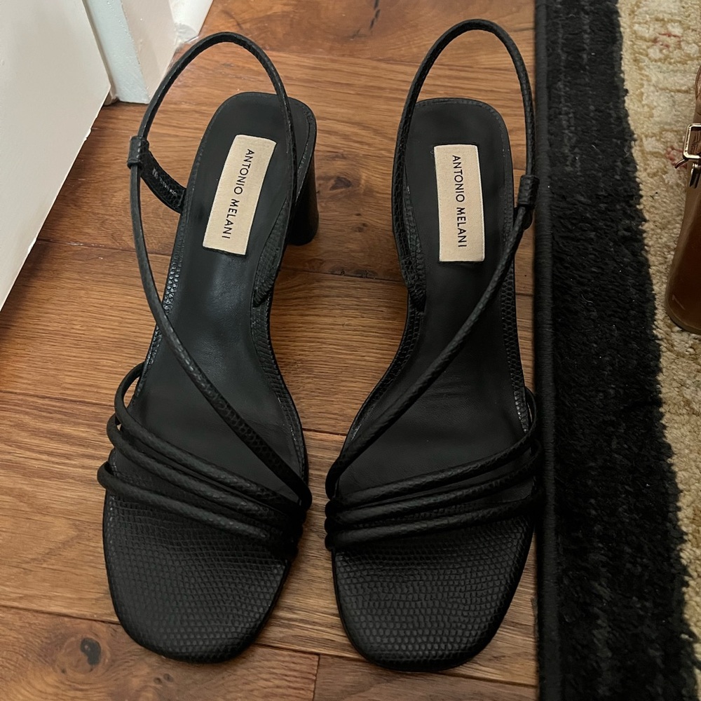 Antonio Melani Block Black Heels | sz 8